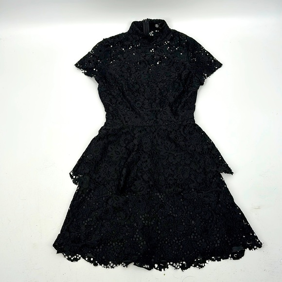 Missguided Dress Black Lace size 2 - Picture 2 of 11